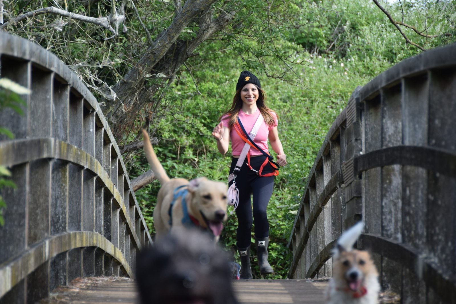 Owner with her dog